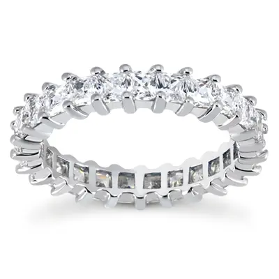 2.30 ct. tw. Princesss Cut Prong Set Diamond Eternity Wedding Band (4mm)