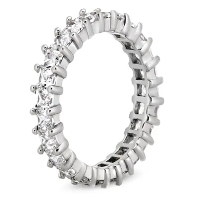 2.30 ct. tw. Princesss Cut Prong Set Diamond Eternity Wedding Band (4mm) alternate view