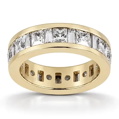 3.63 ct. Multi-shape Channel Set Diamond Eternity Wedding Band