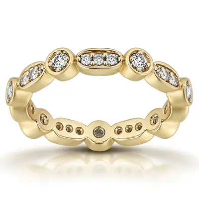 0.42 ct. Diamond Eternity Wedding Band - view 2 of 4