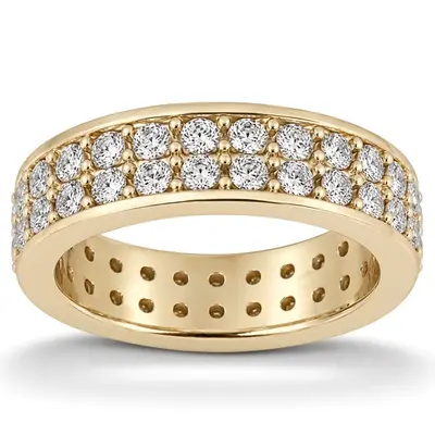 1.56 ct. Solid Diamond Eternity Wedding Band