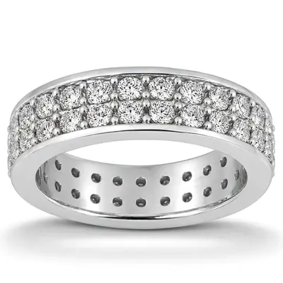 1.56 ct. Solid Diamond Eternity Wedding Band alternate view