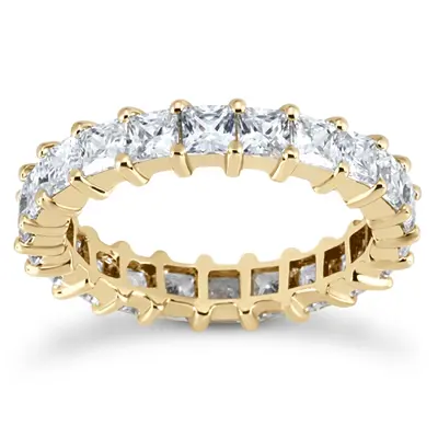 14K white gold 3.91 CT Diamond Eternity Wedding Band - alternate view 3 thumbnail