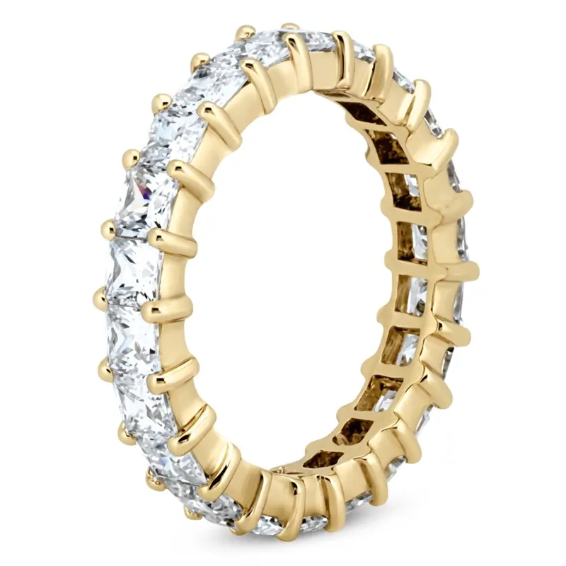 14K white gold 3.91 CT Diamond Eternity Wedding Band - alternate view 4