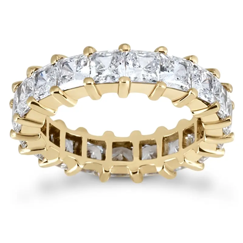 14K white gold 4.59 CT Diamond Eternity Wedding Band - alternate view 3