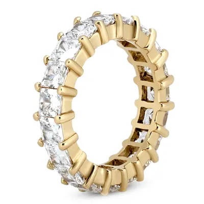 14K white gold 4.59 CT Diamond Eternity Wedding Band - alternate view 4 thumbnail