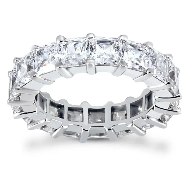 14K white gold 6.00 CT Diamond Eternity Wedding Band - main view