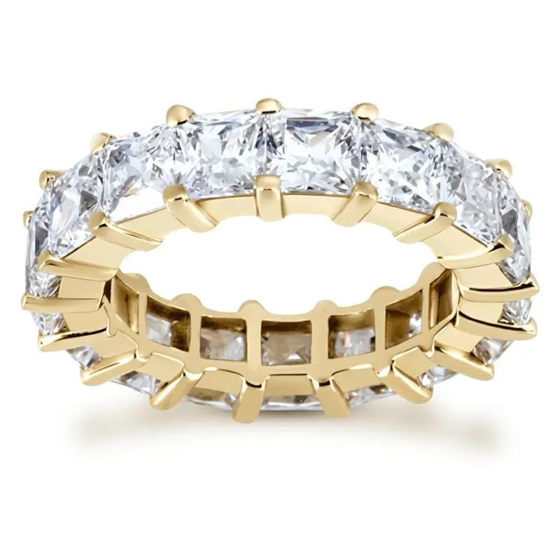 14K white gold 6.00 CT Diamond Eternity Wedding Band - alternate view 2