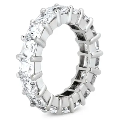 14K white gold 6.00 CT Diamond Eternity Wedding Band - alternate view 3 thumbnail