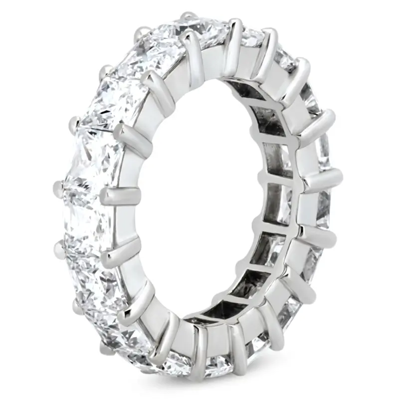 14K white gold 6.00 CT Diamond Eternity Wedding Band - alternate view 3