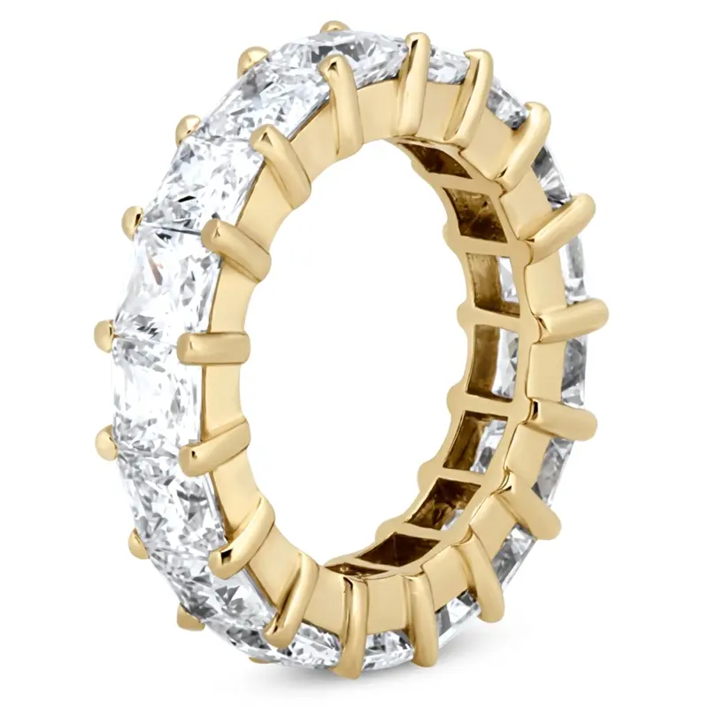 14K white gold 6.00 CT Diamond Eternity Wedding Band - alternate view 4
