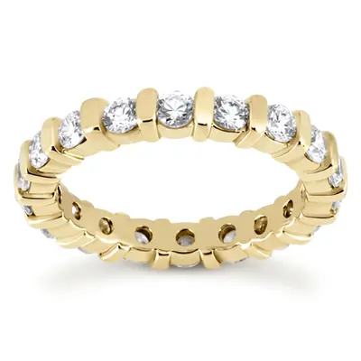 14K white gold 1.70 CT Diamond Eternity Wedding Band - alternate view 4 thumbnail