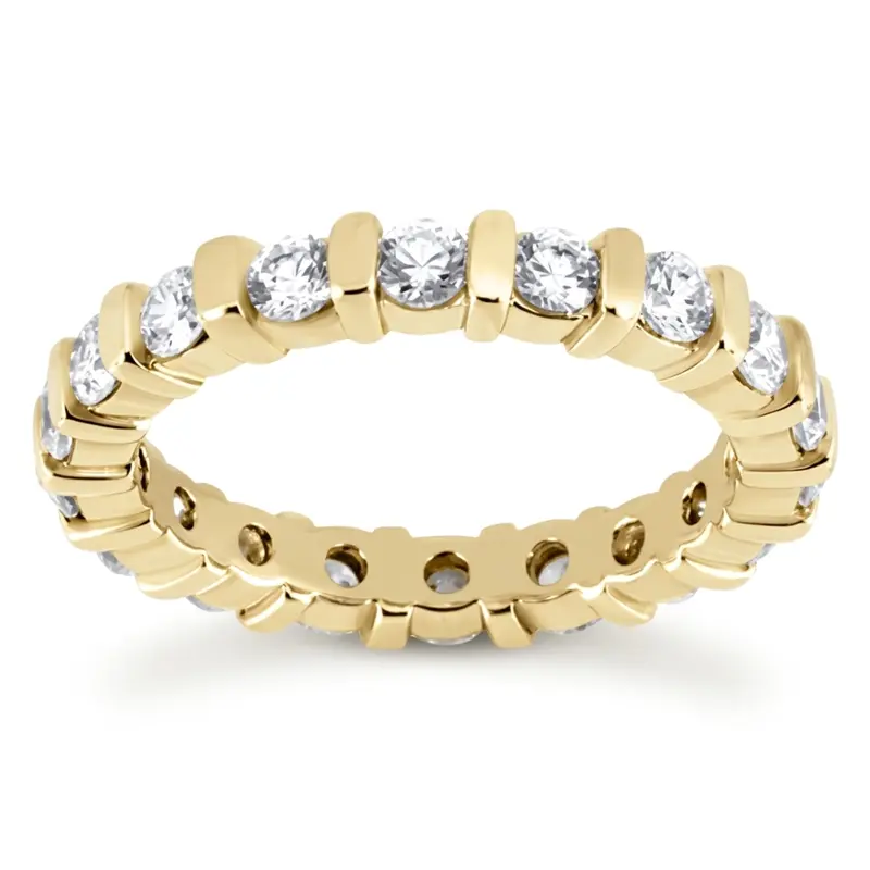 14K white gold 1.70 CT Diamond Eternity Wedding Band - alternate view 4