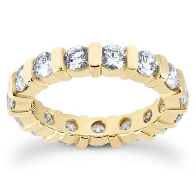 14K white gold 2.80 CT Diamond Eternity Wedding Band - alternate view 3 thumbnail