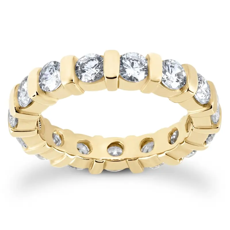 14K white gold 2.80 CT Diamond Eternity Wedding Band - alternate view 3