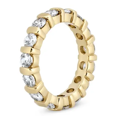 14K white gold 2.80 CT Diamond Eternity Wedding Band - alternate view 4 thumbnail
