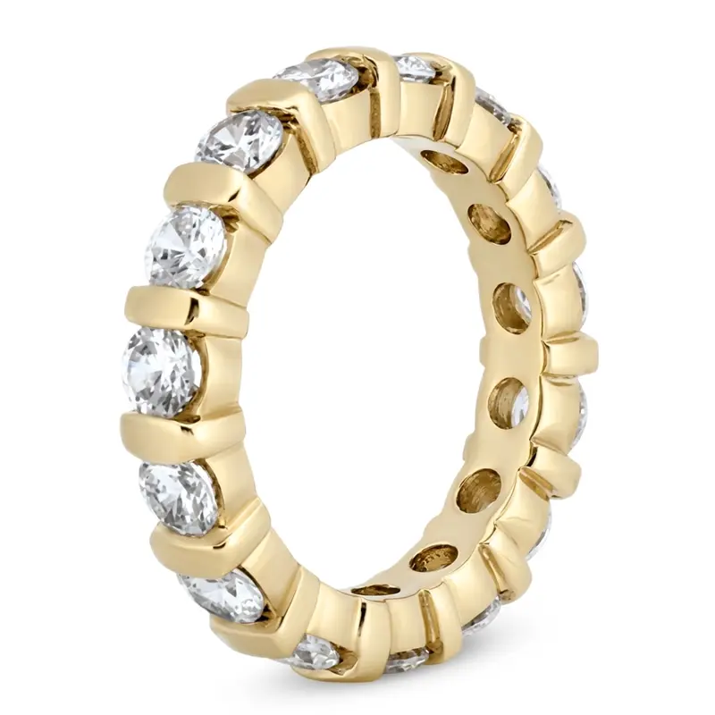 14K white gold 2.80 CT Diamond Eternity Wedding Band - alternate view 4