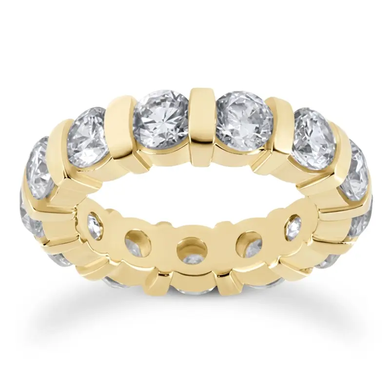 14K white gold 4.55 CT Diamond Eternity Wedding Band 2 - alternate view 3