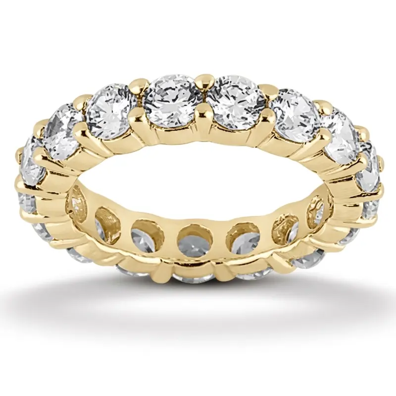 14K white gold 3.80 ct. Diamond Eternity Wedding Band - alternate view 5