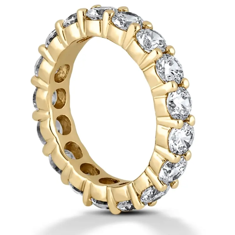 14K white gold 3.80 ct. Diamond Eternity Wedding Band - alternate view 4