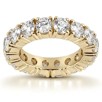 4.00 ct. Round Cut Four Prong Setting Diamond Eternity Wedding Band alternate view
