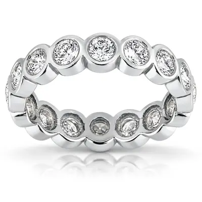 1.50 ct. Round Cut Bezel Set Diamond Eternity Wedding Band - view 1 of 4