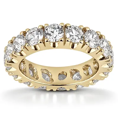 14K rose gold 0.93 ct. Diamond Eternity Wedding Band - alternate view 3 thumbnail