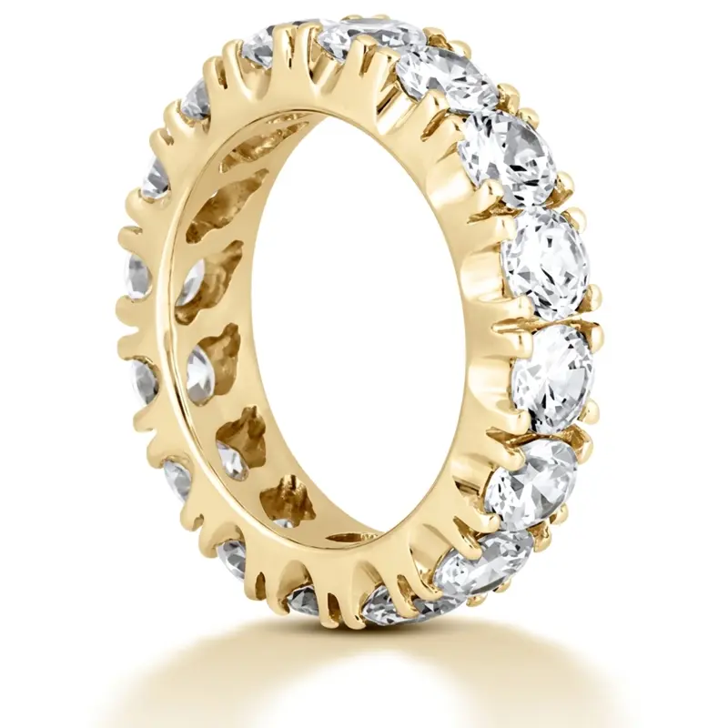 14K rose gold 0.93 ct. Diamond Eternity Wedding Band - alternate view 4