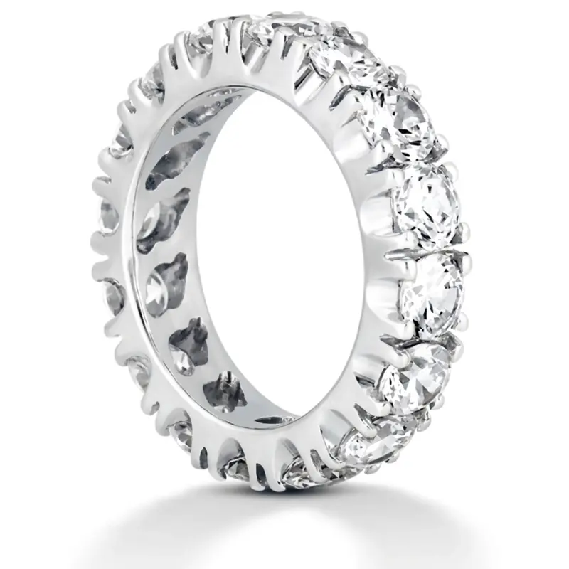 14K white gold 1.25 ct. Diamond Eternity Wedding Band - main view