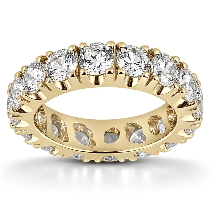 14K white gold 2.00 ct. Diamond Eternity Wedding Band - main view
