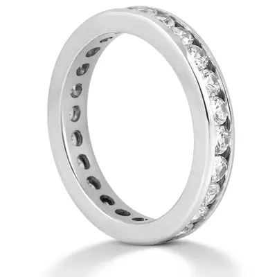 14K white gold 1.47 ct. Diamond Eternity Wedding Band 1 - alternate view 4 thumbnail