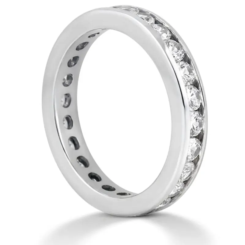 14K white gold 1.47 ct. Diamond Eternity Wedding Band 1 - alternate view 4