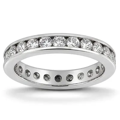 1.47 ct. Diamond Eternity Wedding Band 1 - view 2 of 4
