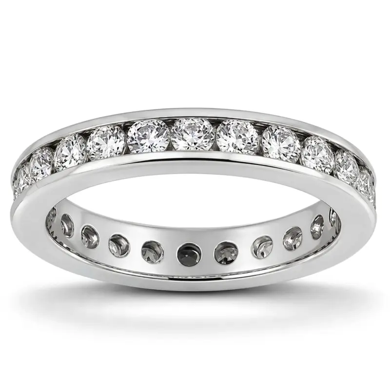14K white gold 1.47 ct. Diamond Eternity Wedding Band 1 - alternate view 2