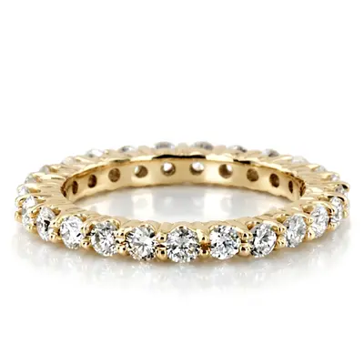 1.20 ct. Round Cut Prong Set Diamond Eternity Wedding Band - view 1 of 4