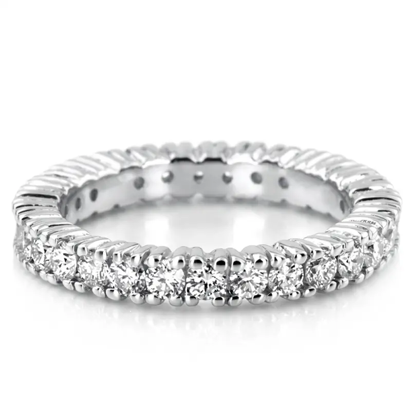14K white gold Diamond Eternity Wedding Band (1.30 ct. tw.) - main view