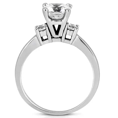 Three Stone Prong Set Diamond Engagement Ring (0.20 ct. tw.) alternate view