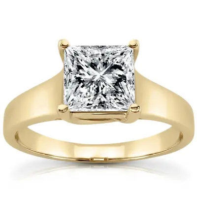 Trellis Solitaire Engagement Ring  5 - view 2 of 3