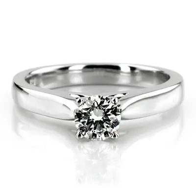Classic Cathedral Solitaire Diamond Engagement Ring - view 1 of 26