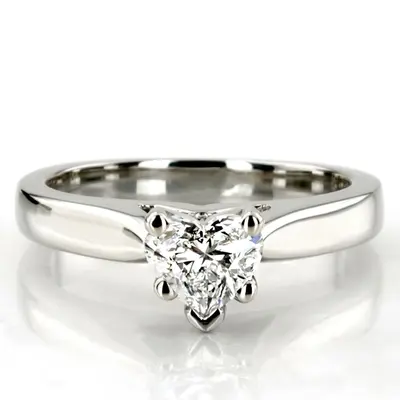 Classic Cathedral Solitaire Diamond Engagement Ring - view 2 of 26