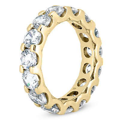5.60 ct. Round Cut Prong Set  Diamond Eternity Wedding Band thumbnail 4