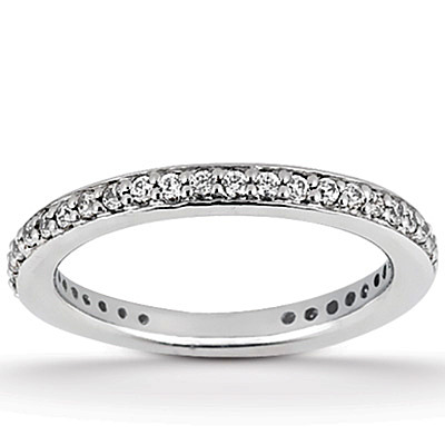 Pave Set Classic Diamond Matching Bandg (0.37 ct. tw)