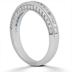0.68 ct. t.w. Round Cut Bead Set Diamond Wedding Ring thumbnail 1