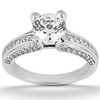 Pave Set Diamond Bridal Ring (0.75 ct.tw.)