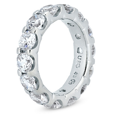 6.30 ct. Prong Set  Diamond Eternity Wedding Band thumbnail 2