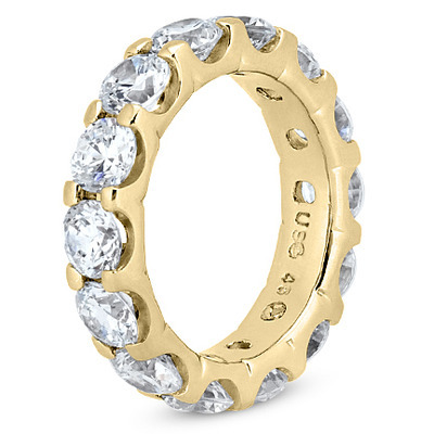 6.30 ct. Prong Set  Diamond Eternity Wedding Band 1 thumbnail 4