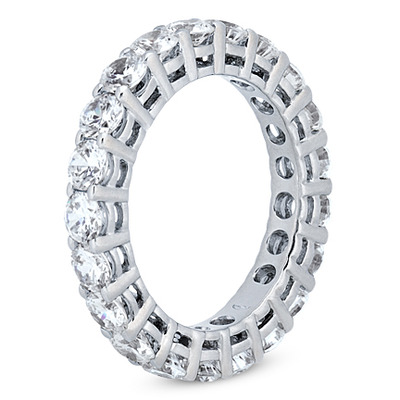 2.70 ct. Round Cut Prong Set Diamond Eternity Wedding Band - view 2