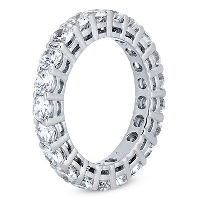2.70 ct. Round Cut Prong Set Diamond Eternity Wedding Band thumbnail 2