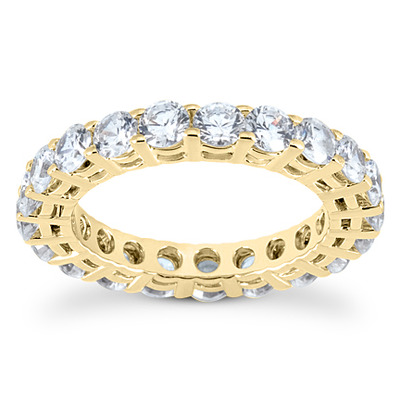 2.70 ct. Round Cut Prong Set Diamond Eternity Wedding Band - view 3