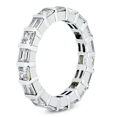 2.32 ct. t.w. Multi-Shape Bar Set Diamond Eternity Wedding Band - view 2